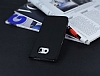 Samsung Galaxy S6 Edge Gizli Mknatsl ift Pencereli Siyah Klf - Resim: 2