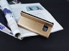 Samsung Galaxy S6 Edge Gizli Mknatsl ift Pencereli Gold Klf - Resim: 3