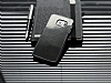 Eiroo Samsung Galaxy S6 Edge Siyah Metal Kenarl Siyah Rubber Klf - Resim: 1