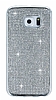 Eiroo Samsung Galaxy S6 Edge Tal Silver Silikon Klf