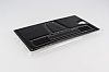 Eiroo Samsung Galaxy Tab S 8.4 Standl Siyah Deri Klf - Resim: 3