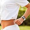 Eiroo Samsung Galaxy Watch 4 Classic Spor Siyah Silikon Kordon (42mm) - Resim: 3