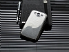 Eiroo Samsung Galaxy Grand Duos Silver Metal Kenarl Gri Rubber Klf - Resim: 1