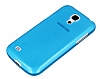 Samsung i9190 Galaxy S4 mini Ultra nce effaf Mavi Silikon Klf - Resim: 3