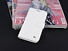 Eiroo LG G2 Standl Czdanl Beyaz Deri Klf - Resim: 3