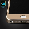 Dafoni iPhone SE / 5 / 5S / 5C Gold Tempered Glass Premium Cam Ekran Koruyucu - Resim: 4