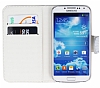 Eiroo Samsung i9500 Galaxy S4 Tal Czdanl Silver Deri Klf - Resim: 2