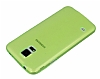 Samsung i9600 Galaxy S5 Ultra nce effaf Yeil Silikon Klf - Resim: 2