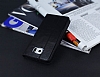 Samsung i9800 Galaxy S6 Gizli Mknatsl ift Pencereli Siyah Klf - Resim: 2