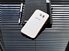 Eiroo Samsung i9800 Galaxy S6 Metal Kenarl Beyaz Rubber Klf - Resim: 1