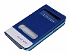 Samsung N7100 Galaxy Note 2 Gizli Mknatsl ift Pencereli Mavi Deri Klf - Resim: 2