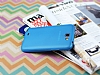 Samsung N7100 Galaxy Note 2 Ultra nce effaf Mavi Silikon Klf - Resim: 4