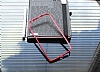 Eiroo Samsung N7100 Note 2 Metal Bumper ereve Krmz Klf - Resim: 2
