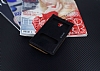 Samsung N7500 Galaxy Note 3 Neo Gizli Mknatsl Pencereli Siyah Deri Klf - Resim: 1