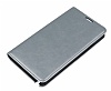 Samsung N9000 Galaxy Note 3 Gizli Mknatsl Standl Silver Deri Klf - Resim: 3