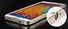 Eiroo Samsung N9000 Galaxy Note 3 Silver Metal Bumper ereve Klf - Resim: 1