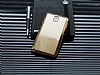 Eiroo Samsung N9000 Galaxy Note 3 Gold Metalik Kenarl Gold Rubber Klf - Resim: 1