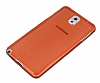 Samsung N9000 Galaxy Note 3 Ultra nce effaf Turuncu Silikon Klf - Resim: 3