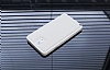 Eiroo Samsung N9000 Galaxy Note 3 Metal Kenarl Beyaz Deri Klf - Resim: 1