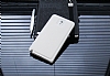 Eiroo Samsung N9000 Galaxy Note 3 Metal Kenarl Beyaz Deri Klf - Resim: 3