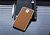 Eiroo Samsung N9000 Galaxy Note 3 Metal Kenarl Gold Deri Klf - Resim: 3