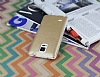 Samsung N9100 Galaxy Note 4 Ultra nce Deri Gold Silikon Klf - Resim: 1