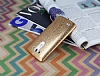 Fit LG G3 Ultra nce Metalik Gold Silikon Klf - Resim: 2