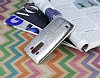 Fit LG G4 Beat Ultra nce Metalik Silver Silikon Klf - Resim: 2