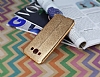 Fit Samsung Galaxy A8 Ultra nce Metalik Gold Silikon Klf - Resim: 1