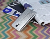 Fit Samsung Galaxy i9600 S5 Ultra nce Metalik Silver Silikon Klf - Resim: 3