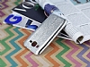 Fit Samsung Galaxy J2 Ultra nce Metalik Silver Silikon Klf - Resim: 2