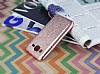 Fit Samsung Galaxy J2 Ultra nce Metalik Rose Gold Silikon Klf - Resim: 2