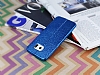 Fit Samsung Galaxy S6 edge Ultra nce Metalik Mavi Silikon Klf - Resim: 2