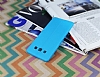 Samsung Galaxy A5 Deri Desenli Ultra nce Mavi Silikon Klf - Resim: 2