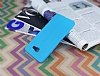 Samsung Galaxy A7 2016 Deri Desenli Ultra nce Mavi Silikon Klf - Resim: 2
