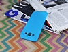 Samsung Galaxy E5 Deri Desenli Ultra nce Mavi Silikon Klf - Resim: 2