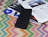 Samsung Galaxy Grand Prime / Prime Plus Deri Desenli Ultra nce Siyah Silikon Klf - Resim: 1
