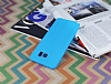 Samsung Galaxy Note 5 Deri Desenli Ultra nce Mavi Silikon Klf - Resim: 2