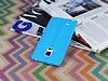 Samsung Galaxy Note Edge Deri Desenli Ultra nce Mavi Silikon Klf - Resim: 2