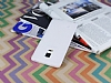 Samsung Galaxy Note Edge Deri Desenli Ultra nce effaf Beyaz Silikon Klf - Resim: 2