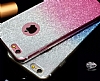 iPhone 6 / 6S Pembe Simli Silikon Klf - Resim: 4