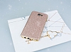 Eiroo Shiny Samsung Galaxy J7 Prime / J7 Prime 2 Simli Rose Gold Silikon Klf - Resim: 1