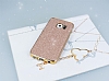 Eiroo Shiny Samsung Galaxy S6 Edge Simli Rose Gold Silikon Klf - Resim: 1
