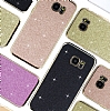 Eiroo Shiny Samsung Galaxy S7 Edge Simli Rose Gold Silikon Klf - Resim: 1