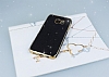Eiroo Shiny Samsung Galaxy S7 Edge Simli Siyah Silikon Klf - Resim: 2