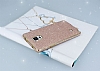 Eiroo Shiny Samsung N9100 Galaxy Note 4 Simli Rose Gold Silikon Klf - Resim: 1
