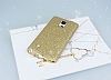 Eiroo Shiny Samsung N9100 Galaxy Note 4 Simli Gold Silikon Klf - Resim: 3