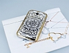 Eiroo Signet Samsung Galaxy Grand Tal Desenli Gold effaf Rubber Klf - Resim: 2