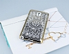 Eiroo Signet Samsung N9000 Galaxy Note 3 Tal Desenli Gold effaf Rubber Klf - Resim: 1