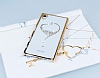 Eiroo Signet Sony Xperia Z1 Tal Desenli Gold effaf Rubber Klf - Resim: 1